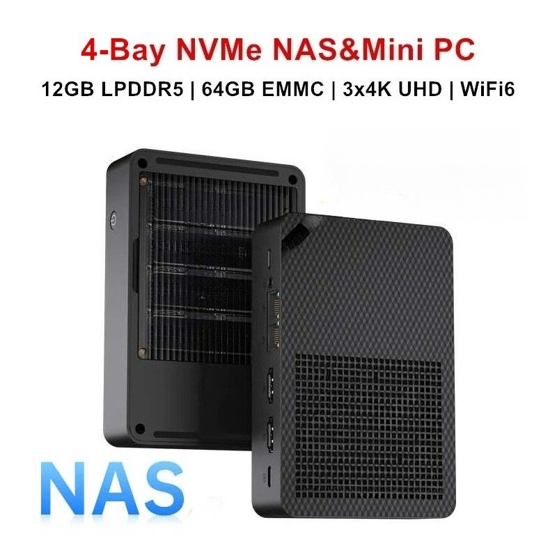 มินิพีซี N150 4-Bay NAS พร้อมช - Ddr5 64Gb บทวิจารณ์และราคา