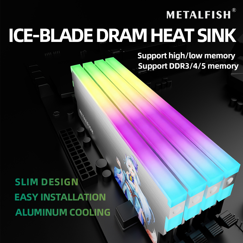 METALFISH DRAM ฮีทซิงค์ 5 V-3P - Ddr5 Rgb Ram บทวิจารณ์และราคา